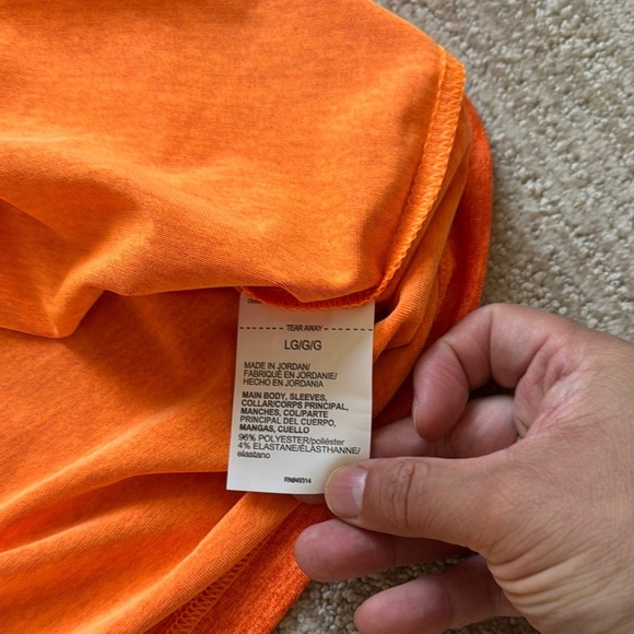 Under Armour Men's Size L Bright Orange Heat Gear Golf Dri Fit Polo Shirt - Picture 8 of 11